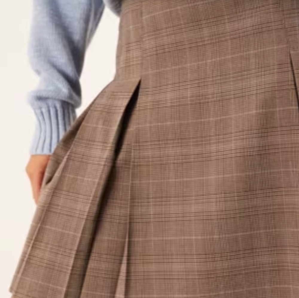 Vintage Plaid A-Line Skirt Grandmacore